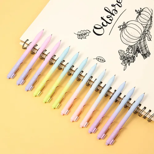 Miniatura 7 de Mr. Pen - Bolígrafos de gel retráctiles, paquete de 12, bolígrafos de gel de tinta negra de punta fina 0.5mm, barril degradado, secado rápido