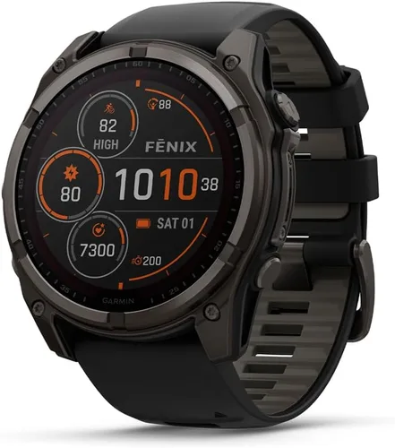 Miniatura 17 de Garmin fēnix® 8 – 43mm, AMOLED, Zafiro, Smartwatch GPS Multisport Premium, Batería de Larga Duración, Certificado para Buceo, Linterna LED Oro suave