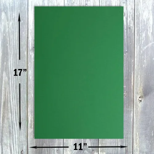 Hamilco Papel de cartulina de colores para álbumes de recortes, 11 x 17 pulgadas, color verde brillante, 50 unidades