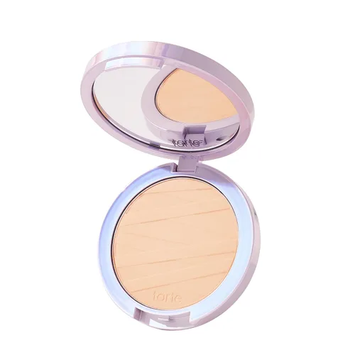 tarte face tape polvo compacto – Polvo impermeable de cobertura media con ácido hialurónico, hongo de nieve y péptidos para suavizar y fijar el