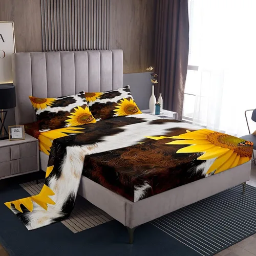 Miniatura 17 de Castle Fairy Juego de sábanas de motocross tamaño twin, juego de ropa de cama verde con diseño de panal ombré, decoración de habitación de niños
