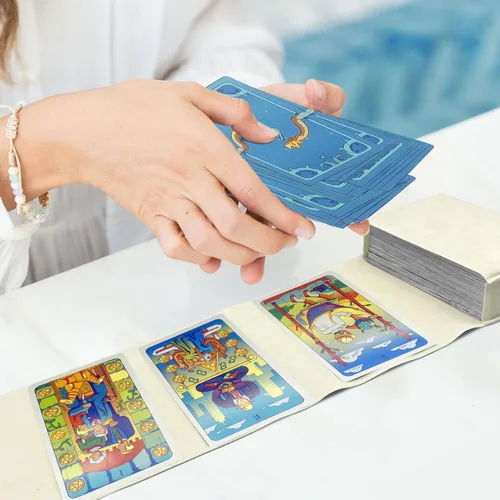 Miniatura 6 de Knana 3 piezas Soporte para cartas de Tarot, Bolso de Terciopelo para Tarot, Accesorios de Tarot - Blanco y Gris Estilo 1