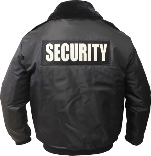 Miniatura 2 de First Class Watch-Guard - Chaqueta bomber con identificación de seguridad reflectante (negro)