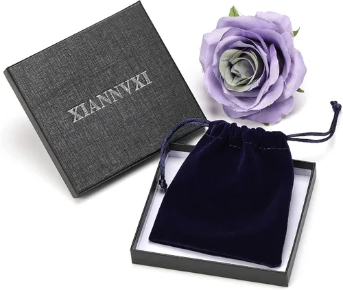 Miniatura 7 de XIANNVXI Collar con colgante de luna creciente envuelta en alambre con forma de árbol de la vida Collar con piedras de cristal curativo de reiki