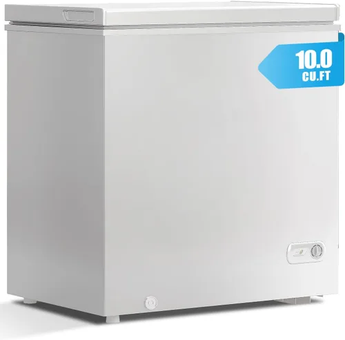 Miniatura 10 de Congelador de cofre de 7.0 pies cúbicos, congelador profundo blanco con cestas extraíbles, congelador compacto de pie con puerta superior abierta