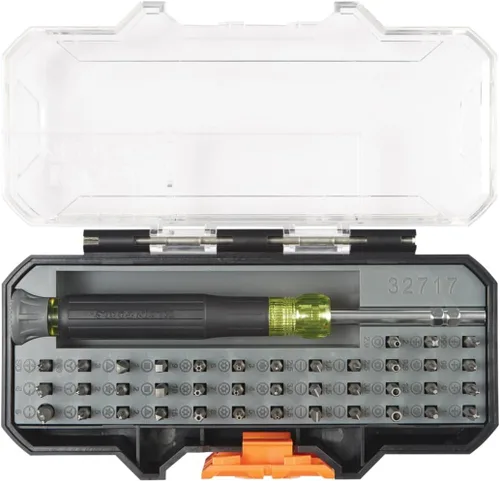 Miniatura 12 de Klein Tools 32717 Juego de destornilladores de precisión con funda, kit de herramientas de reparación multifunción todo en uno incluye 39 puntas