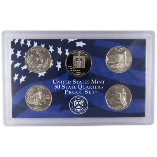 Miniatura 4 de Juego de prueba de monedas de 2008 Clad Proof Set, embalaje original del gobierno de EE. UU., certificado OGP COA