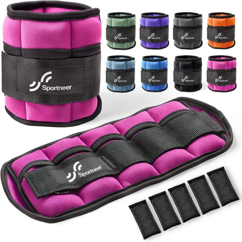 Miniatura 16 de Sportneer Adjustable Ankle/Wrist Weights for Men Women Kids, Weighted Leg & Cuff Strength Training for Yoga Walking Running Aerobics Gym Fitness