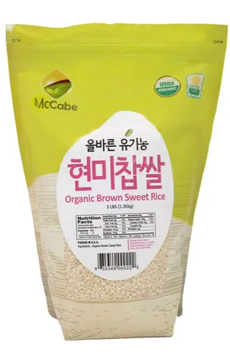 Miniatura 14 de McCabe Arroz dulce orgánico – Arroz pegajoso glutinoso Arroz orgánico sin gluten y sin OGM rico en fibras y minerales Certificado orgánico USDA