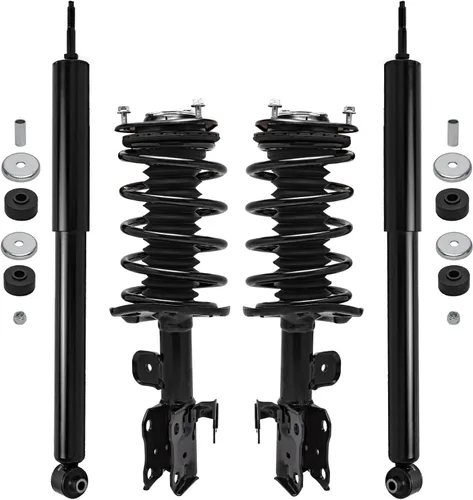 Miniatura 17 de Detroit Axle - Amortiguadores de puntales RWD para Infiniti G35 03-06, 2 amortiguadores traseros, 2 puntales delanteros y muelles helicoidales 2003