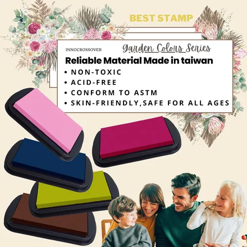 Miniatura 2 de Almohadilla de tinta lavable, las mejores almohadillas de sello para niños, manualidades para niños, kit de huellas de patas, kit de huellas