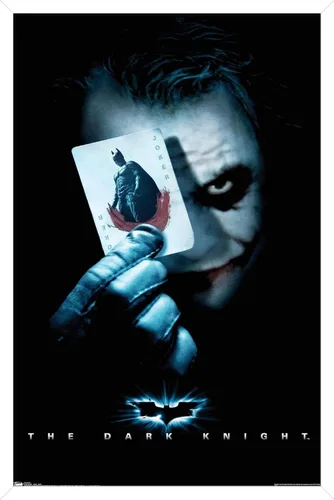 Miniatura 11 de Trends International Póster de pared de la película de DC Comics, The Dark Knight, The Joker with Batman, 22.375 x 34 pulgadas, versión enmarcada
