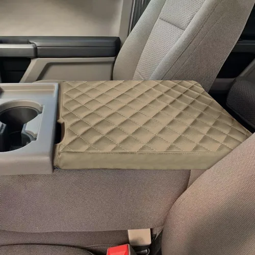 Funda para reposabrazos adecuada para Ford F150 2015-2023, para Ford F250 F350 2017-2023 con asiento de salto 40/20/40, consola central, alfombrilla