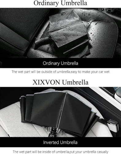 Miniatura 5 de XIXVON Umbrella Pro UPF 50 99 UV Protection Reflective Safety Strip Sturdy Windproof Travel Portable Automatic Reverse Folding Umbrella