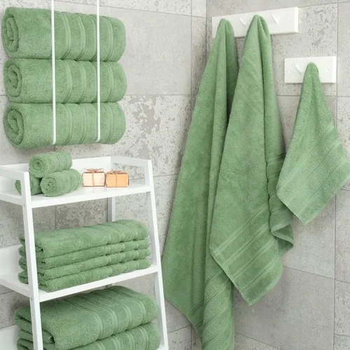 Miniatura 5 de American Soft Linen Paquete de 4 toallas de baño, 4 toallas de mano y 4 paños de baño