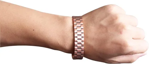 Miniatura 4 de Pulsera de cobre para hombre, pulsera magnética de cobre puro con 6 potentes imanes, regalo para padre, huaband o novio en aniversario, cumpleaños