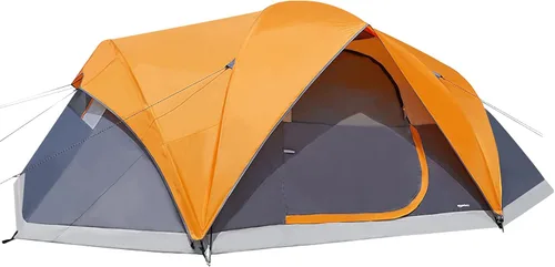 Miniatura 10 de Amazon Basics Tienda de Campaña, Diseño de Domo para 3 Estaciones con Sobretecho