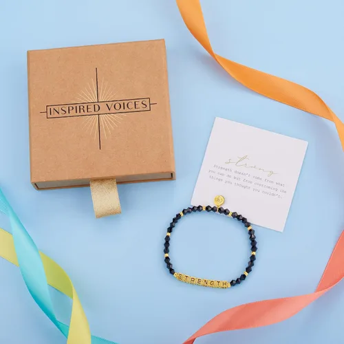 Miniatura 3 de INSPIRED VOICES Pulseras inspiradoras para mujer, pulseras motivacionales, joyas inspiradoras, pulseras elásticas con cuentas y regalos de aliento