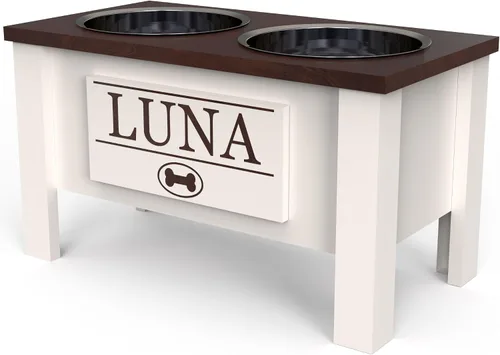 Miniatura 63 de GrooveThis Woodshop Soporte Personalizado de Cuenco Elevado para Perros de Tamaño Grande, Mediano, Pequeño y Extra Pequeño - Cuencos de Acero Negro