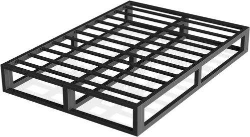 Miniatura 12 de Bilily Marco de cama individual de 14 pulgadas con soporte de listones de acero resistente, plataforma de metal resistente para colchón