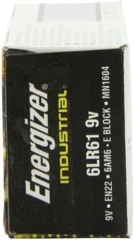 Miniatura 3 de Energizer (R) Pilas industriales alcalinas de 9 voltios (paquete de 3 (12 baterías cada una))