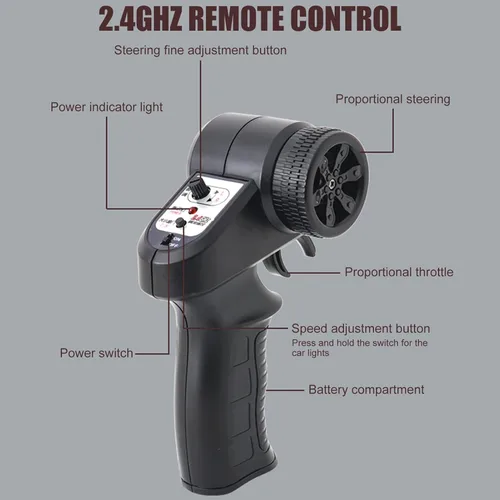 Miniatura 7 de Auto a control remoto, escala 1:16, modelo de escarabajo clásico, auto de juguetes para adultos, 2.4 GHz 4 canales RC con tracción trasera con luces