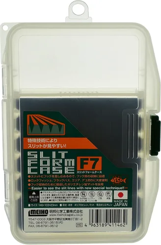Miniatura 3 de Meiho Caja de aparejos F-9 5.748 x 4.055 x 0.906 in transparente (1479)