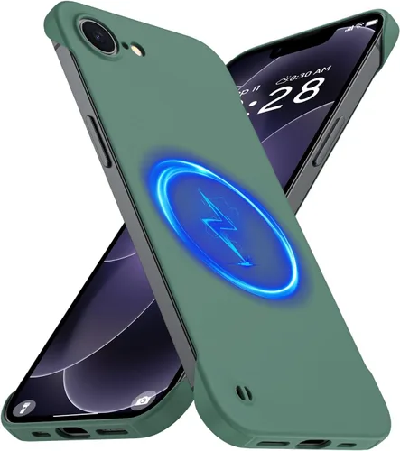 Miniatura 8 de GRECAZO Funda magnética delgada para iPhone 15 Plus de 6.7 pulgadas (2023), ultrafina, ligera, duradera, sin marco, mate, rígida, MagSafe con anillo