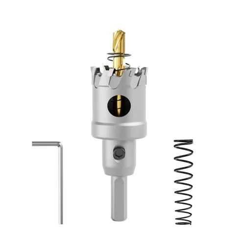 Miniatura 8 de CSOOM Sierra de agujeros TCT, cortador de agujeros, cortador de círculo, aire acondicionado y otras tareas de perforación de agujeros. Esta broca