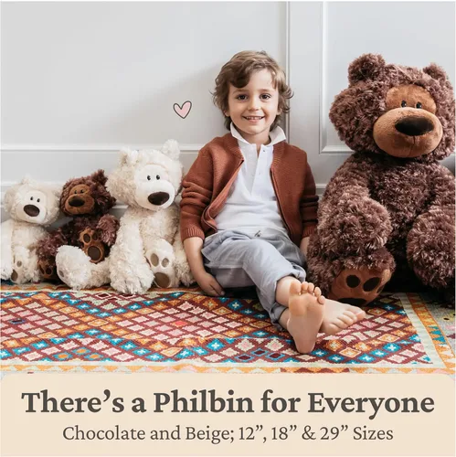 Miniatura 7 de GUND Philbin - Oso de peluche clásico, animal de peluche prémium para edades de 1 año en adelante, beige, 12 pulgadas