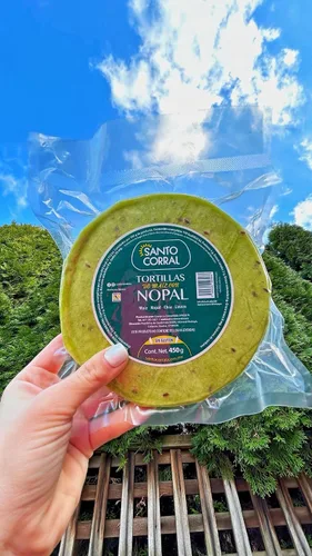 Miniatura 2 de Tortillas de cactus Santo Corral bajas en carbohidratos y sin gluten (paquete de 3)