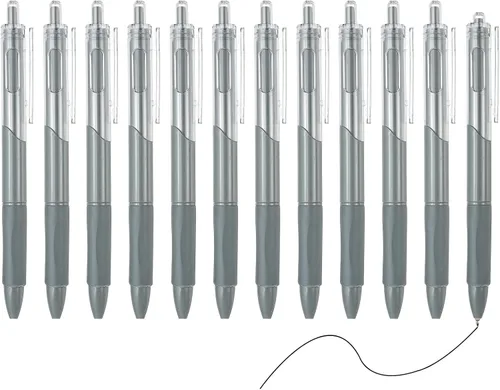 Miniatura 7 de PATIKIL Paquete de 12 bolígrafos retráctiles de 0.020 in, bolígrafos de tinta de gel negra, bolígrafo retráctil, punta fina, escritura suave, lindos