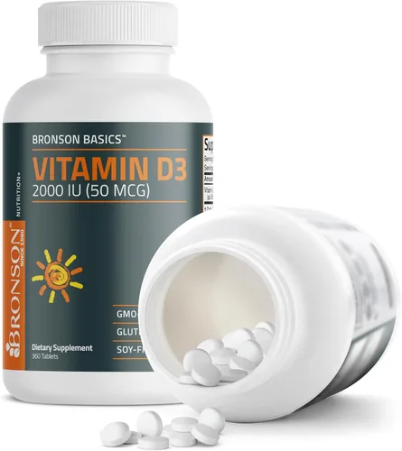 Miniatura 6 de Bronson Vitamina D3 2000 UI (50mcg) Sin OGM, 360 tabletas