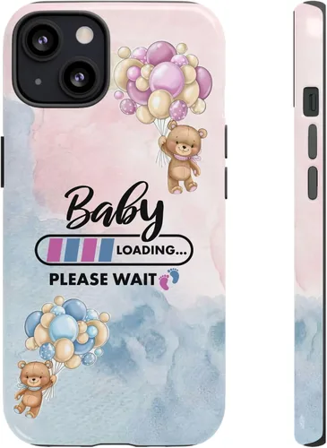 Miniatura 10 de Cute Baby Loading Phone Case for iPhone Models and Variants - Sweet Maternity Phone Cover for Pregnancy Reveal or Baby Shower Matte