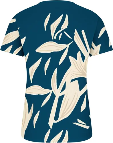 Miniatura 123 de Summer Shirts for Women 2025 Plus Size Short Sleeve Henley Tops Marble Floral Loose Tshirt Tee Casual Dressy Tunics