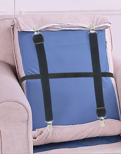 Miniatura 5 de Mini Skater Paquete de 8 tirantes para sábanas ajustables y resistentes, correas de soporte para sábanas largas para camas de tamaño individual