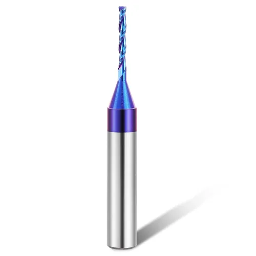 Miniatura 12 de HQMaster Broca de nariz de bola de enrutador de corte ascendente de 1/4 pulgadas de vástago de carburo sólido Broca de enrutador CNC