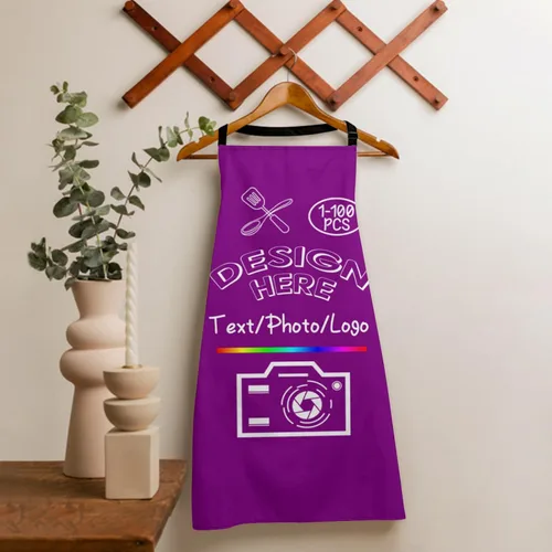 Miniatura 3 de Delantal personalizado para mujeres y hombres, haz tu propio nombre, foto personalizado, delantal de cocina de chef, 1-100 piezas delantales