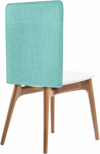 Miniatura 10 de Paquete de 4 fundas de lino beige para sillas de comedor, color liso puro, lavable, extraíble, fundas para sillas de respaldo, funda de respaldo