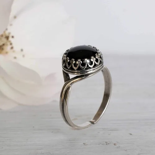 Miniatura 30 de 925 Sterling Silver Gemstone Rings for Women - Anniversary Rings for Women - Sterling Silver Rings for Women - Dainty Sterling Silver Rings