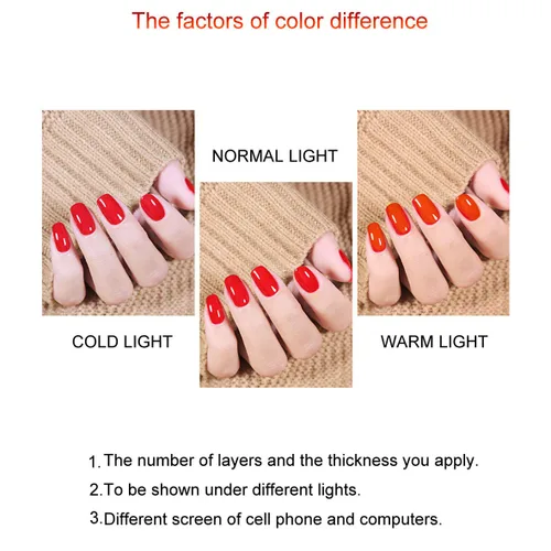 Miniatura 5 de Esmalte de uñas de gel LED UV, color holográfico, brillante, oro rosa, 0.5 fl oz