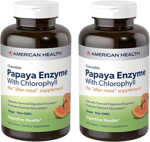 Miniatura 11 de Enzima de papaya masticable con clorofila 100 Chwbls