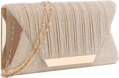 Miniatura 8 de AO ALI VICTORY Bolsos de mano con purpurina para mujer, bolsos de noche, embragues con solapa, sobre bolsos, bolsos grandes para bodas, fiestas