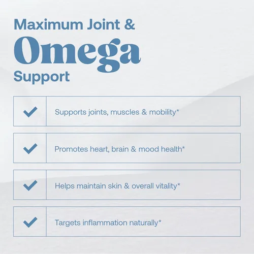 Miniatura 2 de Omax3 Aceite de pescado omega-3 ultra puro de fuerza profesional, 1000 mg, soporte máximo para articulaciones y músculos, EPA DHA, certificado NSF