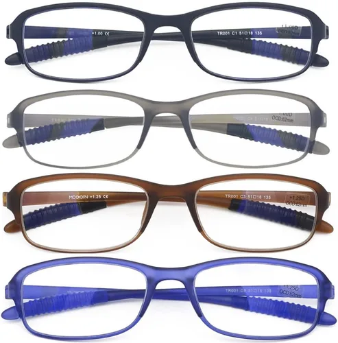 Lentes de lectura con bloqueo de luz azul antideslumbrante (flexibles y ligeros) Lectores de plástico 1.00