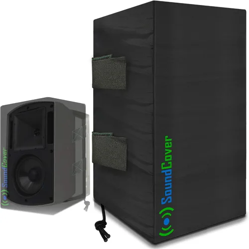 Miniatura 8 de The Original Light Outdoor Speaker Covers para altavoces montados en soporte C - Poliéster 210T premium con revestimiento protector UV plateado