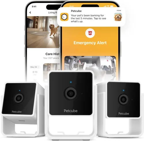 Miniatura 8 de Cámara de seguridad interior Petcube Cam para el hogar con video HD 1080p, audio bidireccional, detección de movimiento y aplicación para teléfono