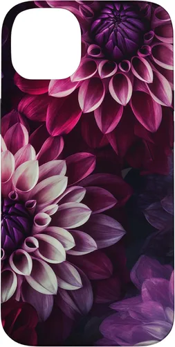 Miniatura 14 de iPhone 11 Dahlia Flower Floral Nature Garden Funda con diseño granate rosa y morado