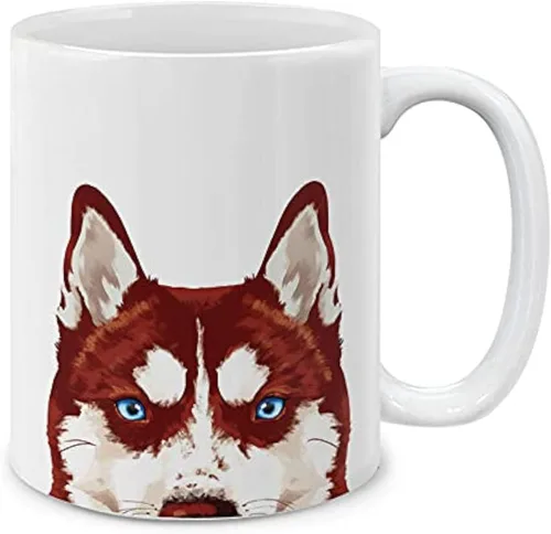 Miniatura 4 de MUGBREW Black Merle Border Collie - Taza de café de cerámica para perro, 11 onzas Black Merle Border Collie Perro