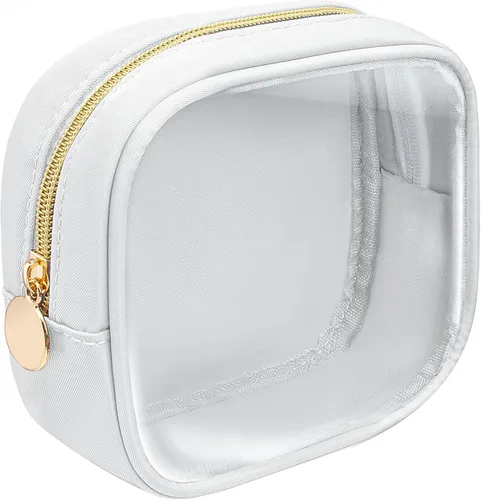 Miniatura 14 de KOTORA Bolsa de maquillaje transparente, bolsa de cosméticos, pequeña bolsa pequeña, bolsa de aseo aprobada por la TSA, bolsas de aseo